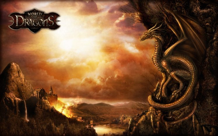 world, Of, Dragons, Fantasy, Dragon, Exploration, Action, Fighting, Adventure, 1wodrag, Artwork, Poster HD Wallpaper Desktop Background