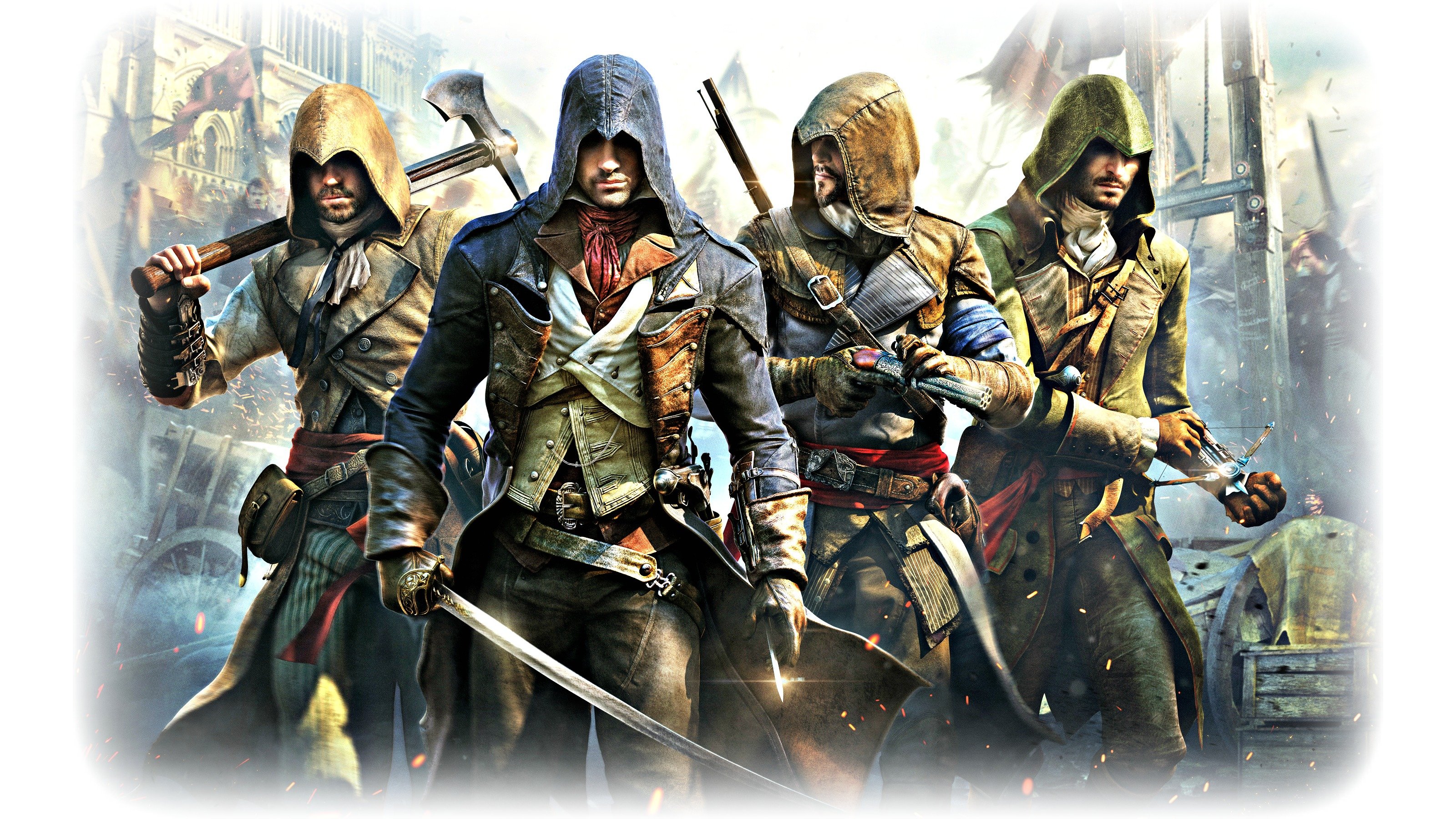 assassins, Creed, Unity, Fantasy, Action, Adventure, Fighting, Warrior Wallpaper