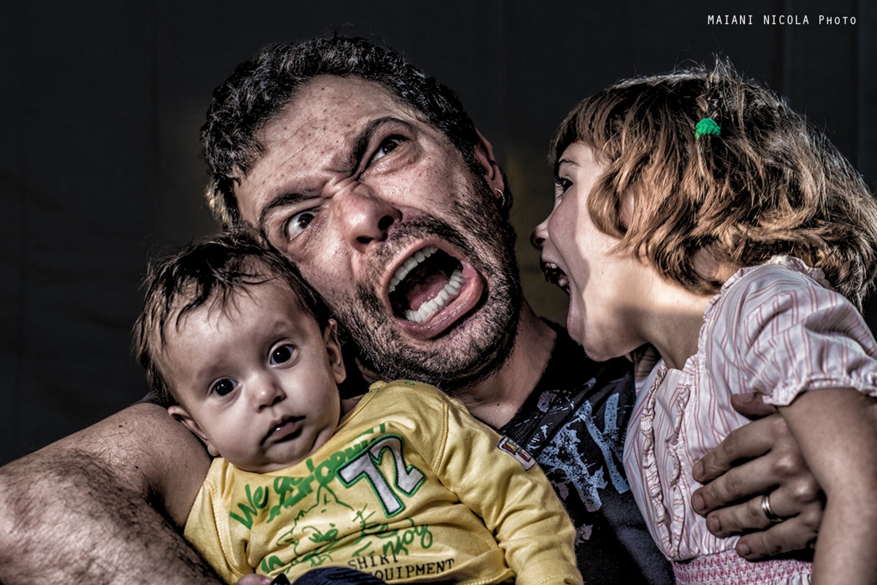 dad, Father, Children, Kids, Things, Parenting, Scream, Pout, Girl, Boy Wallpaper