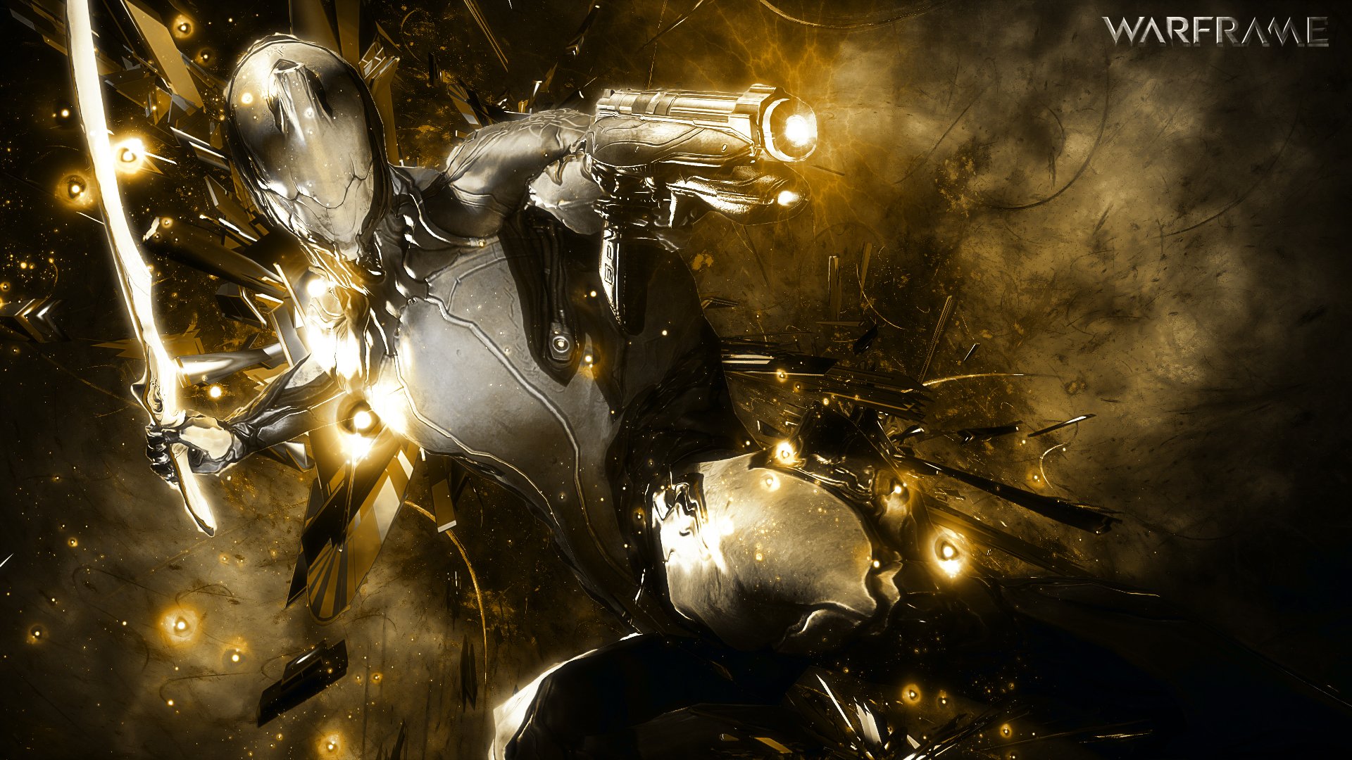 warframe, Warrior, Shooter, Sci fi, Robot Wallpaper