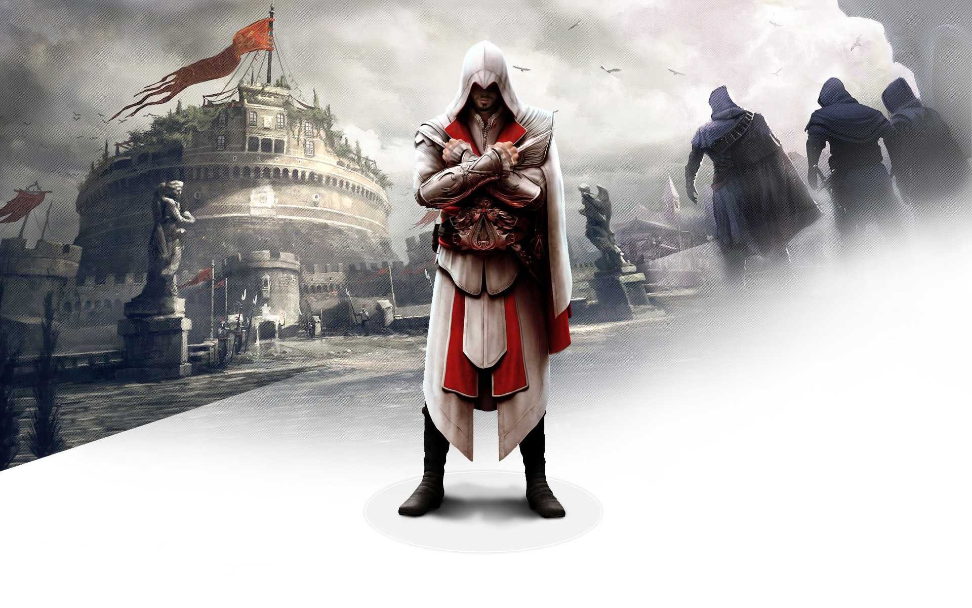 assassins, Creed, Brotherhood, Action, Adventure, Fantasy, Fighting, Warrior, Stealth Wallpaper