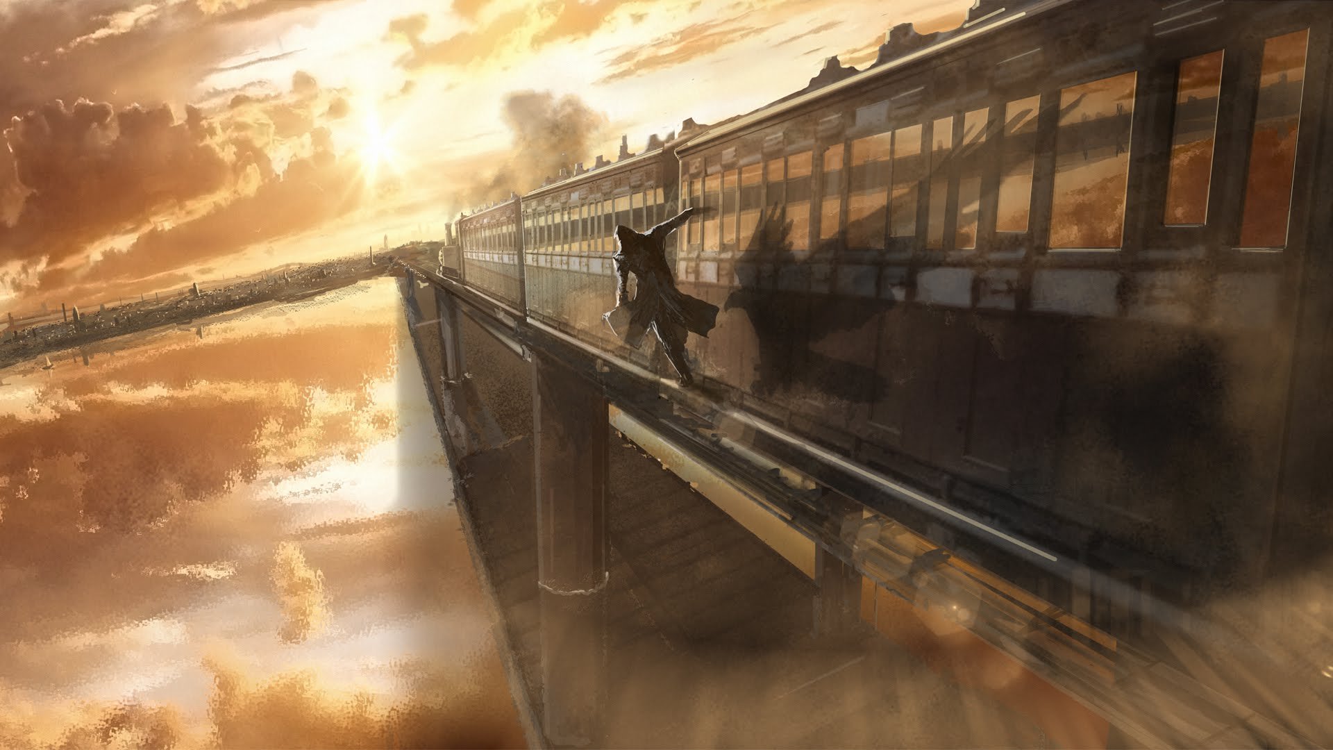 assassins, Creed, Syndicate, Action, Adventure, Fantasy, Warrior, Stealth, Fighting, 1acs Wallpaper