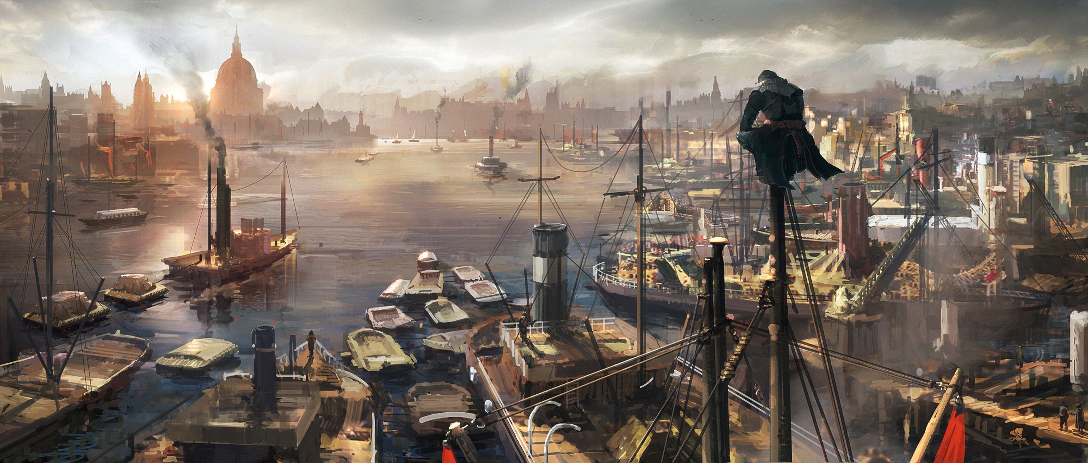 assassins, Creed, Syndicate, Action, Adventure, Fantasy, Warrior, Stealth, Fighting, 1acs Wallpaper