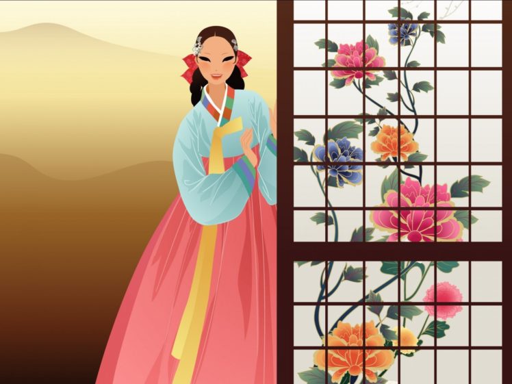 artistic, Art, Artwork, Women, Female, Girls, Girl, Woman, Asian, Oriental, Korean, Korea, Vector HD Wallpaper Desktop Background