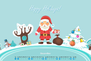 calendar, New, Year, Happy, Holidays, December, Christmas