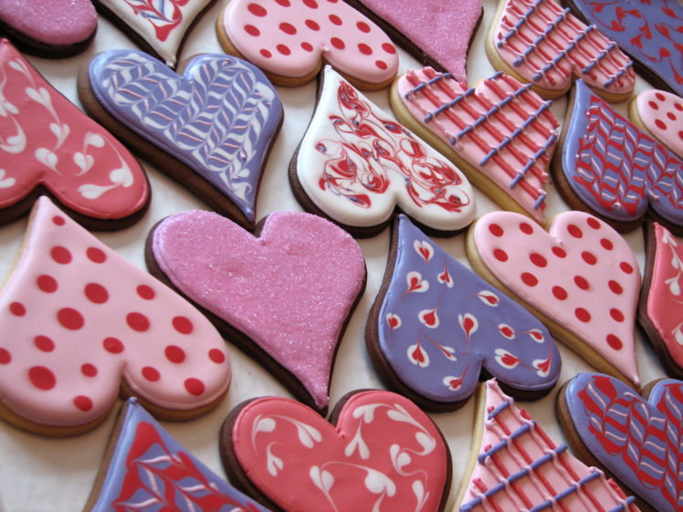 cookies, Heart, Colorful, Valentineand039s, Day HD Wallpaper Desktop Background