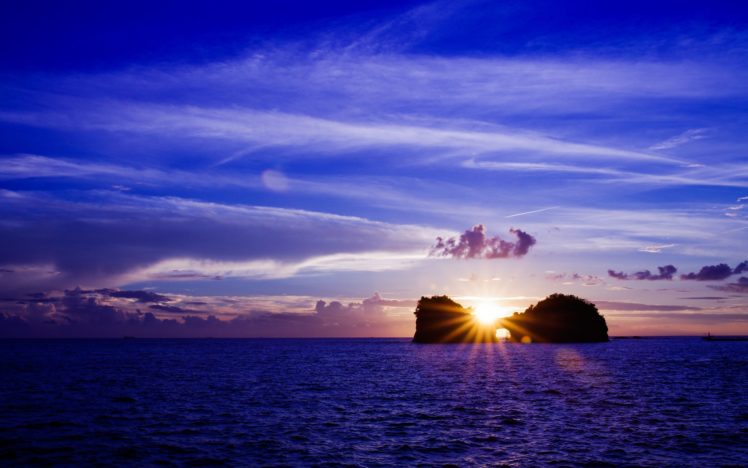 sea, Aeyaey, Water, Sky, Sun, Sunset, Landscape, Ocean HD Wallpaper Desktop Background