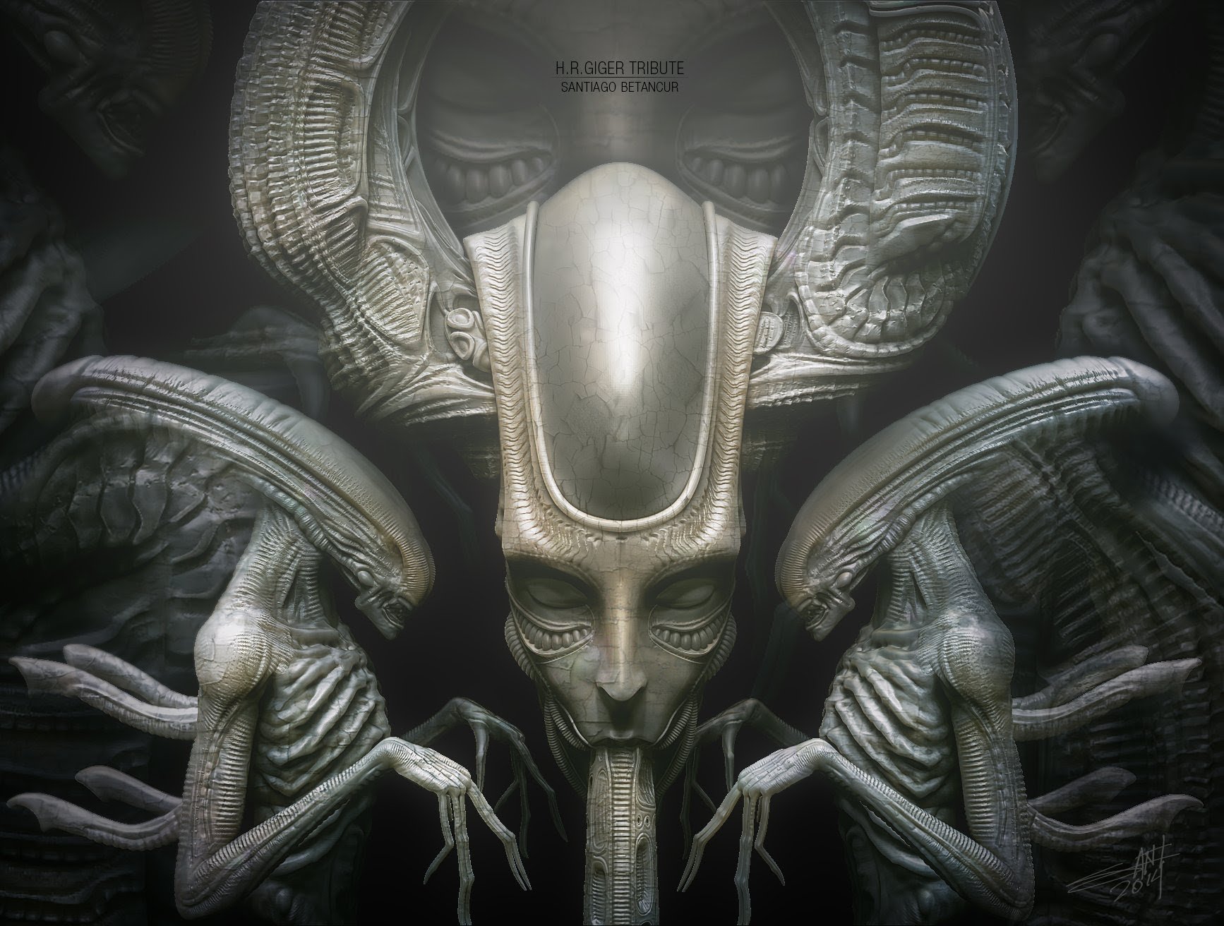 H R Giger Art Artwork Dark Evil Artistic Horror