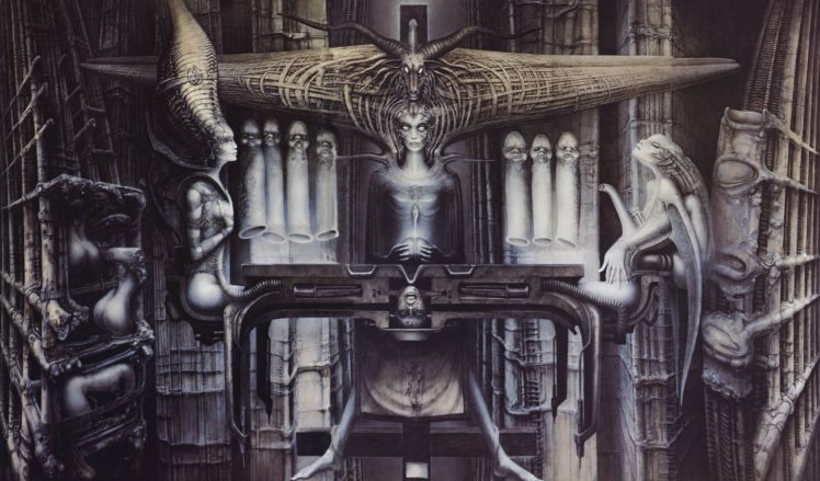 h, R, Giger, Art, Artwork, Dark, Evil, Artistic, Horror, Fantasy, Sci fi HD Wallpaper Desktop Background