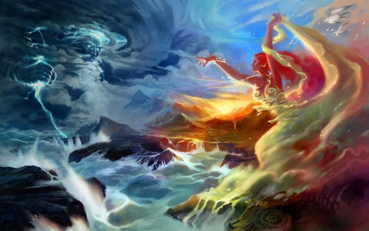 gods, Fantasy, Warrior, Art, Artwork HD Wallpaper Desktop Background