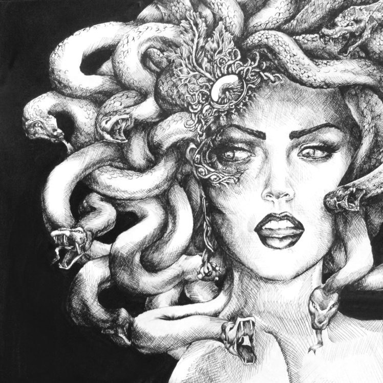 medusa, Monster, Creature, Gods, God, Art, Artwork HD Wallpaper Desktop Background