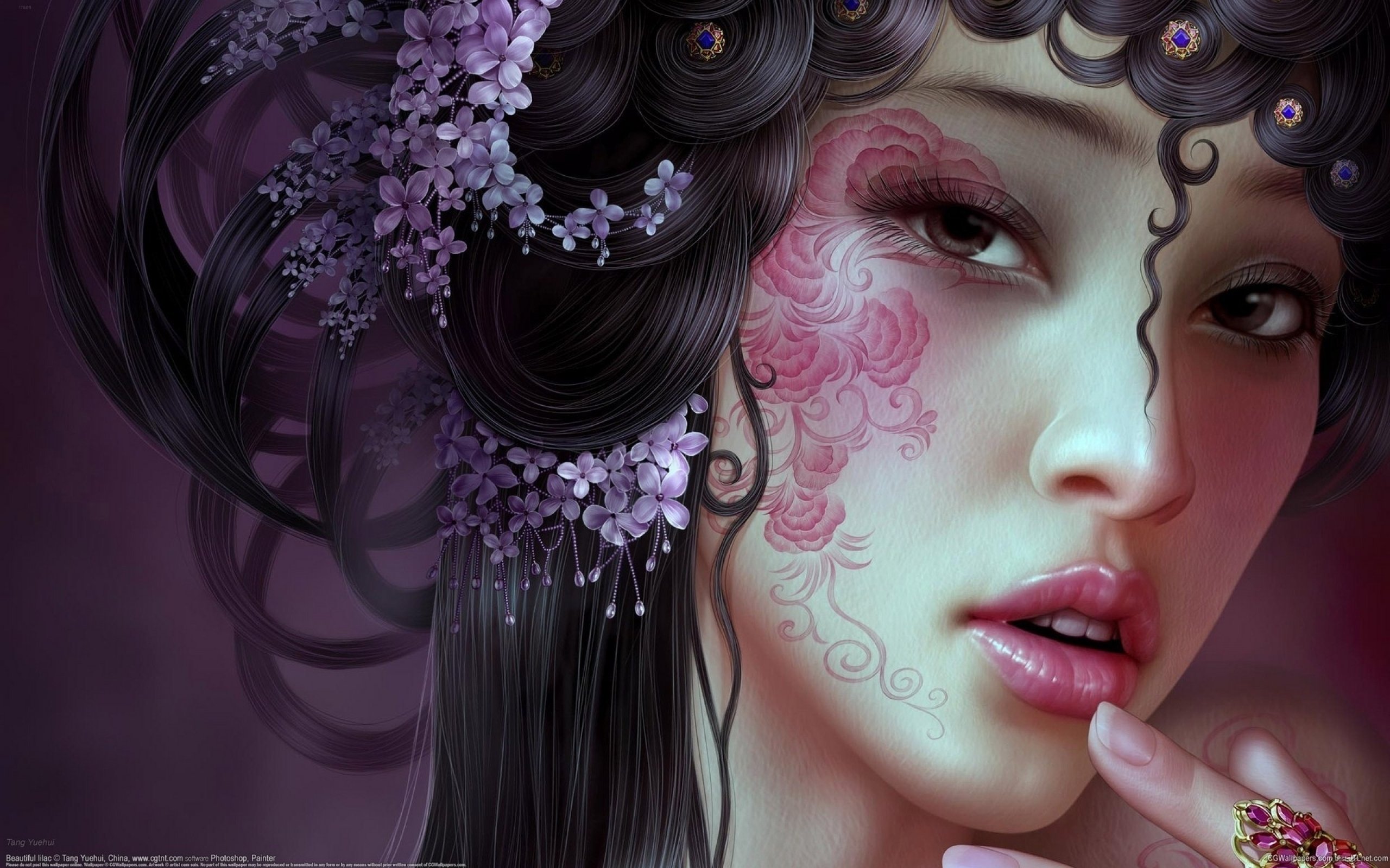 fantasy, Original, Art, Artistic, Artwork, Tattoo, Girls, Girl Wallpaper