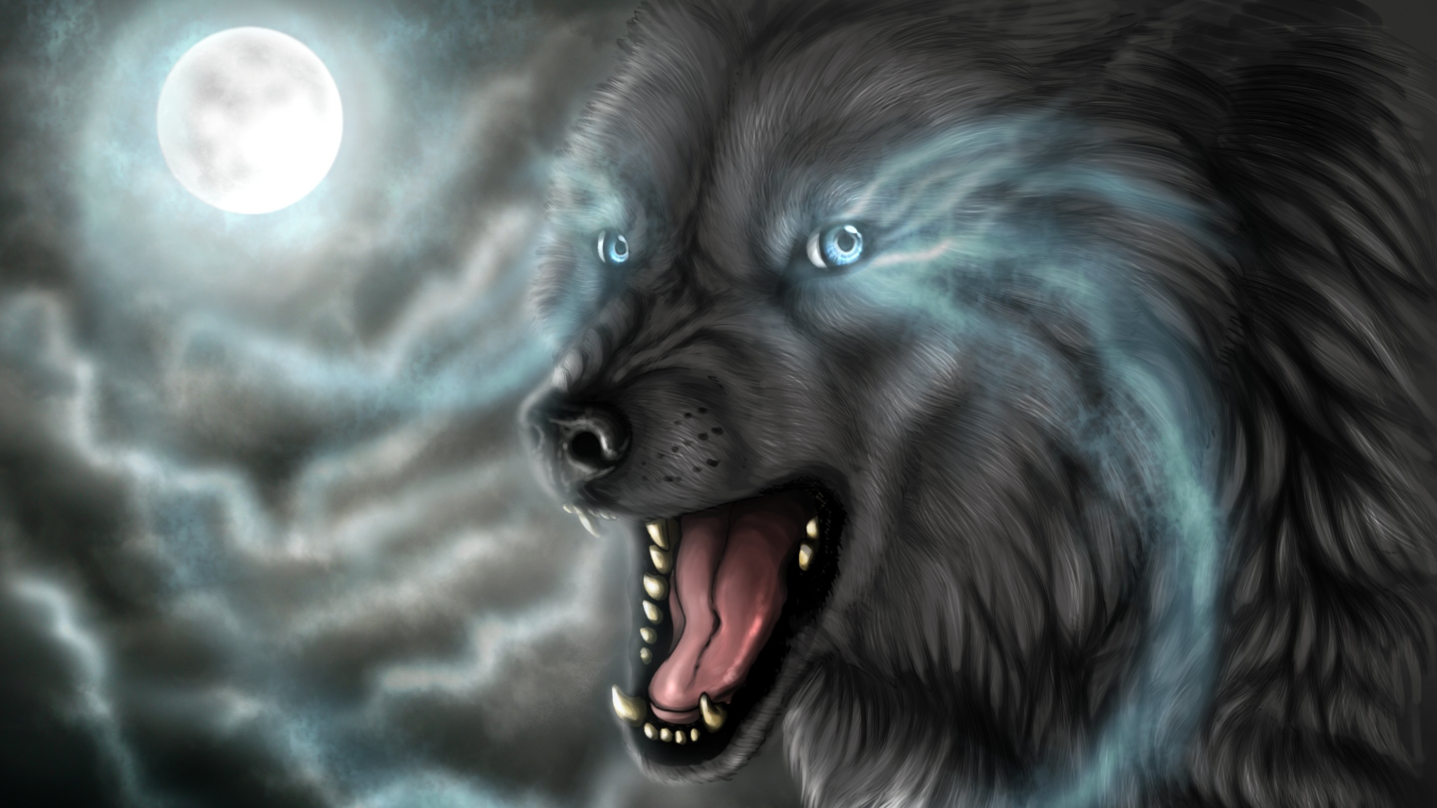 fantasy, Original, Art, Artistic, Artwork, Wolf, Wolves Wallpaper