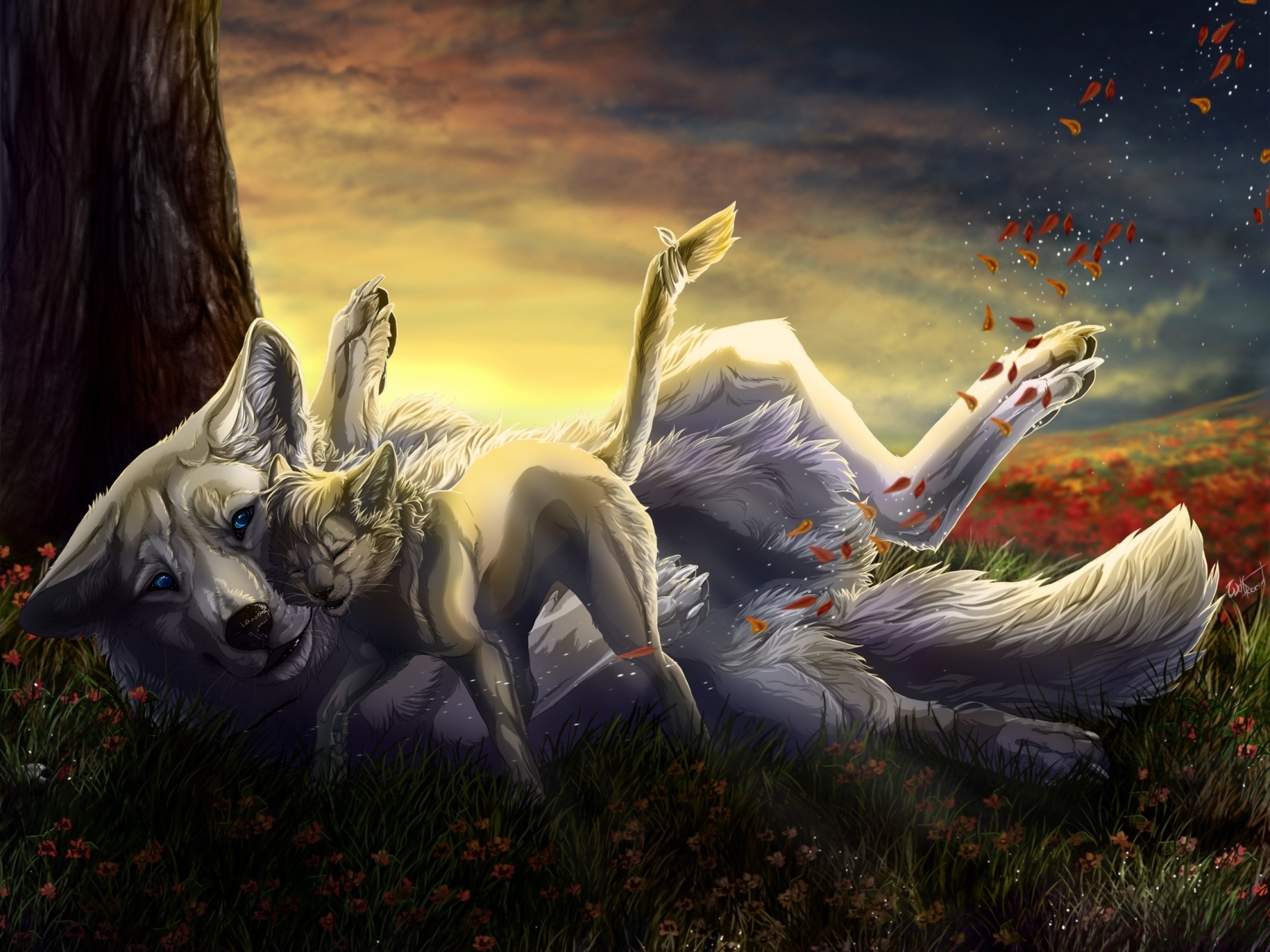 fantasy, Original, Art, Artistic, Artwork, Wolf, Wolves Wallpaper