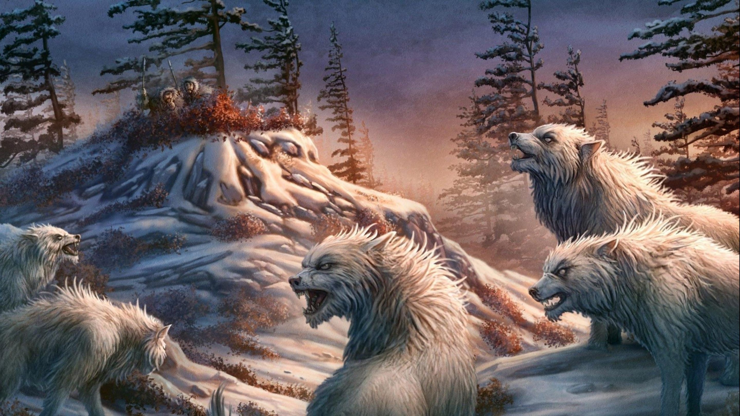 fantasy, Original, Art, Artistic, Artwork, Wolf, Wolves Wallpaper