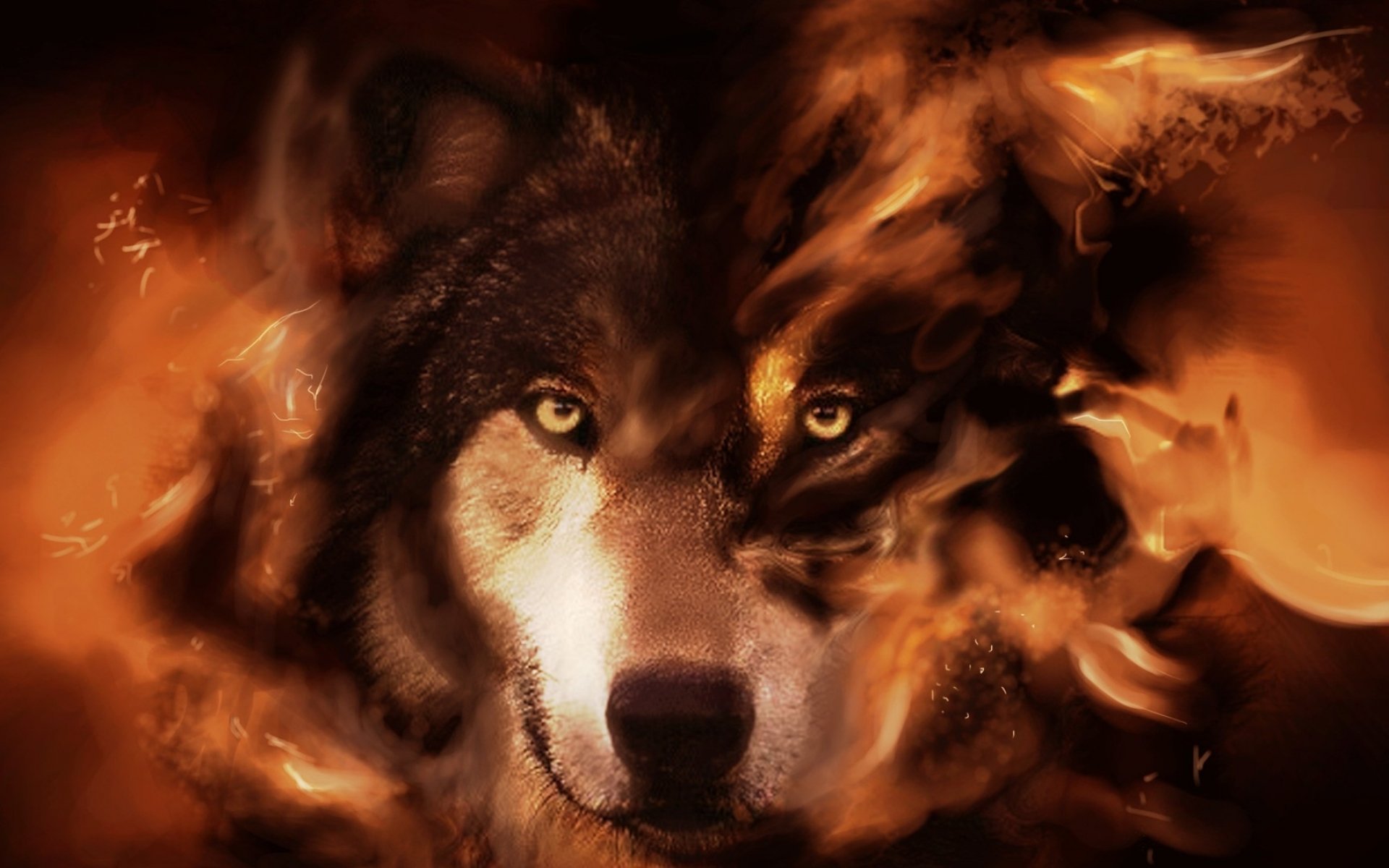 fantasy, Original, Art, Artistic, Artwork, Wolf, Wolves Wallpaper