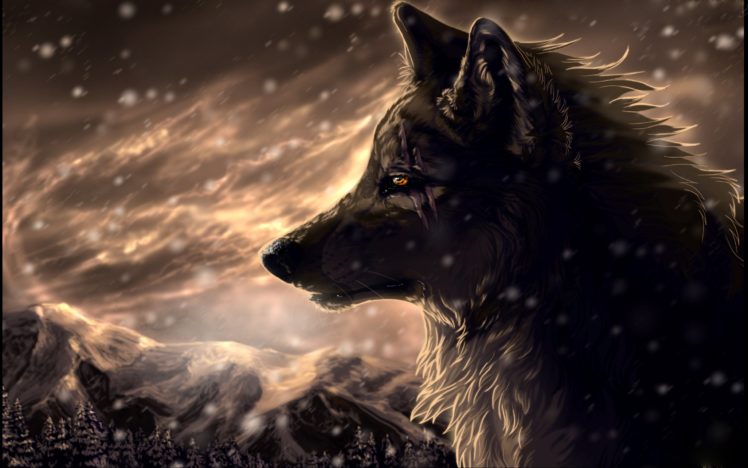 fantasy, Original, Art, Artistic, Artwork, Wolf, Wolves HD Wallpaper Desktop Background