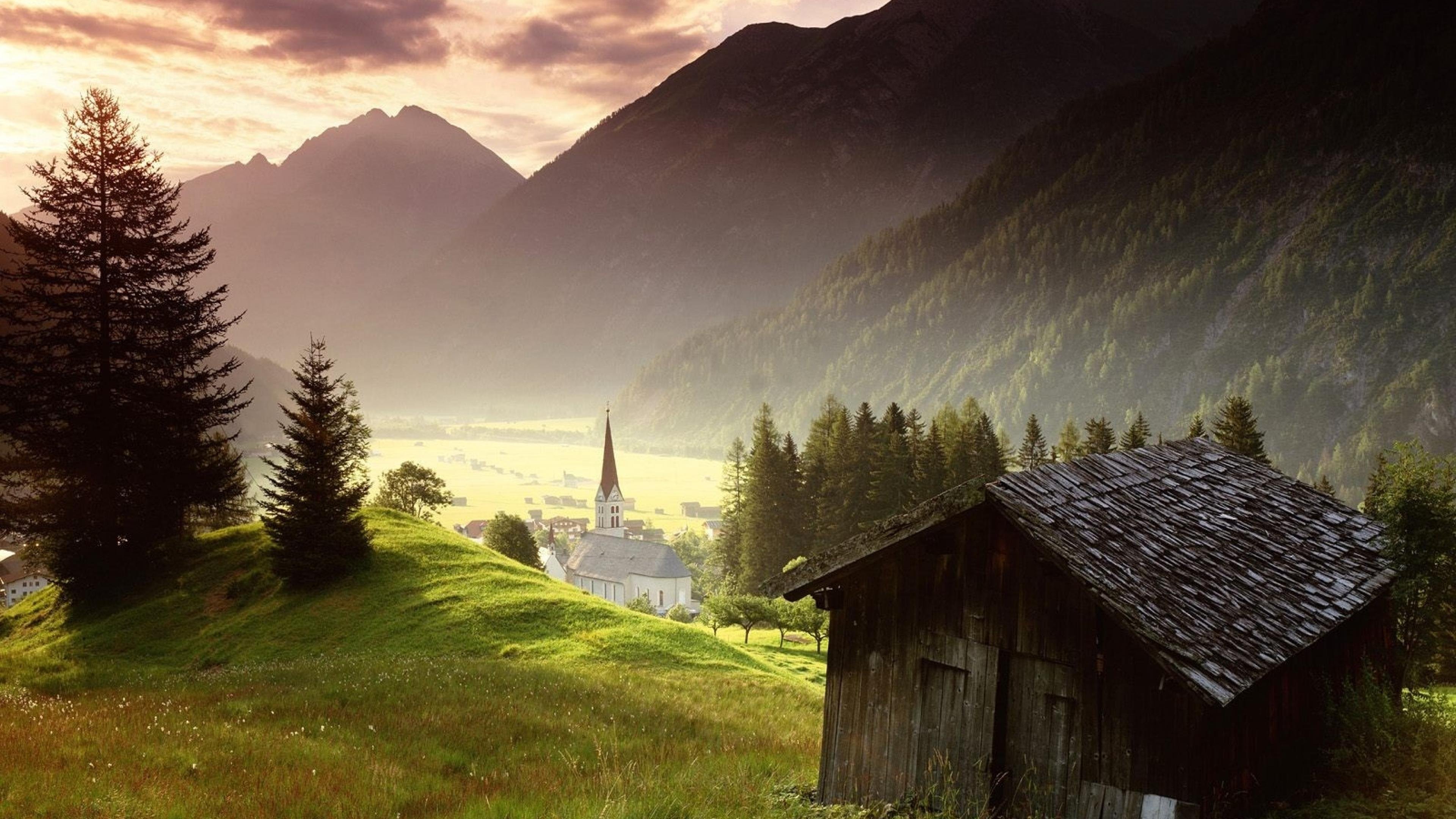 paisajes, Austria, Montaa Wallpaper