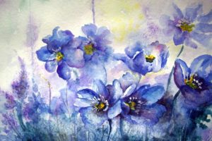 flower, Painting, Watercolor