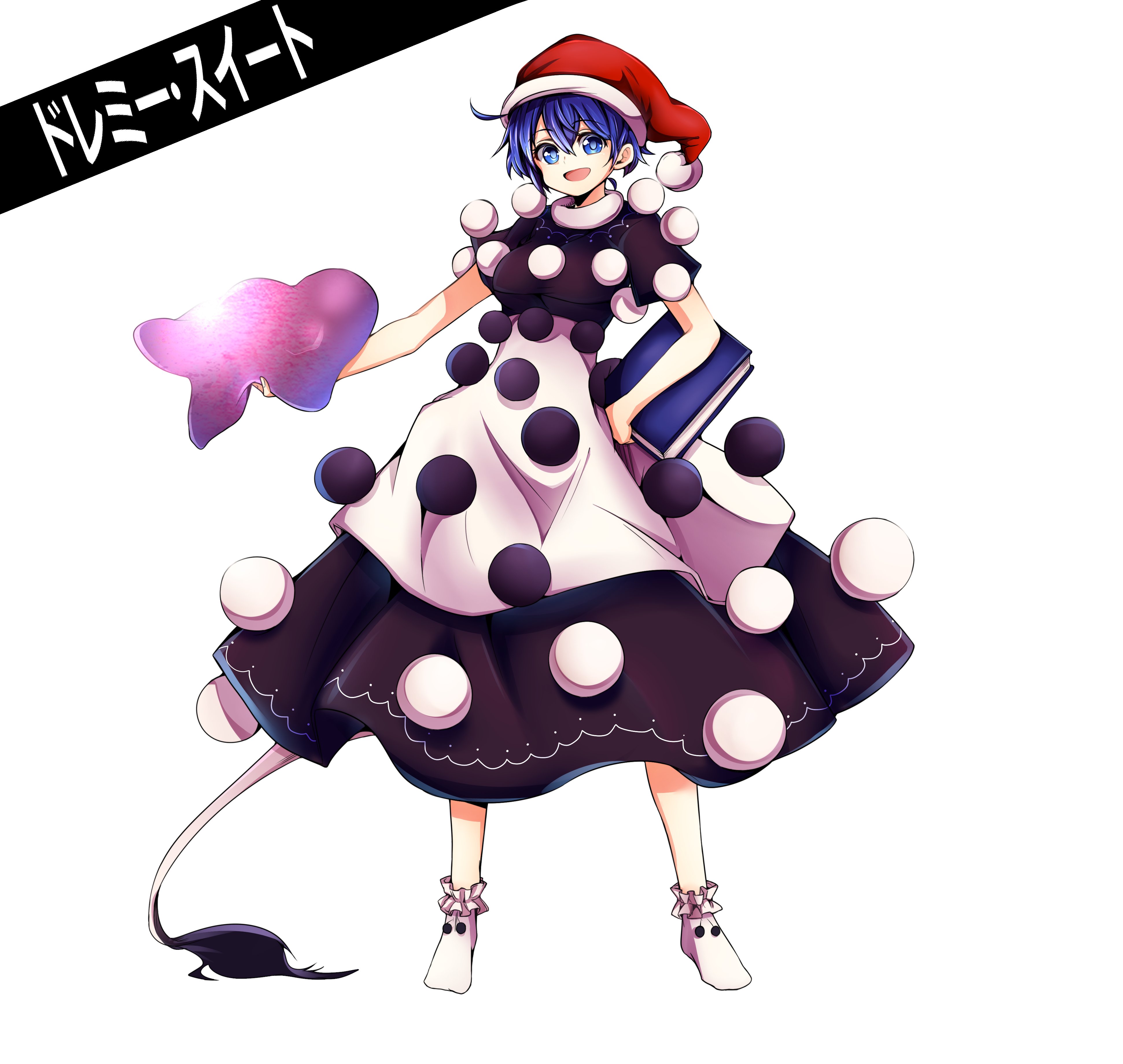touhou, Doremy, Sweet, Pom, Pom,  clothes , Christmas, Hat, Holding, Book Wallpaper
