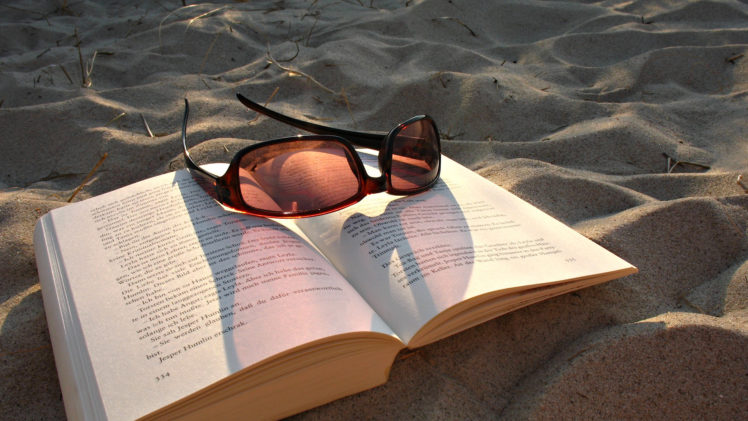 sunglasses, Beach, Book, Sand, Summer, Vacation HD Wallpaper Desktop Background