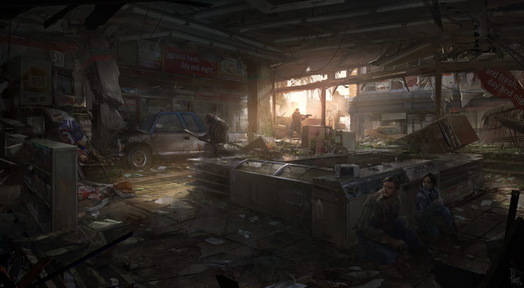 the, Last, Of, Us, Apocalypse, Store, Hide, Search, Drawing HD Wallpaper Desktop Background