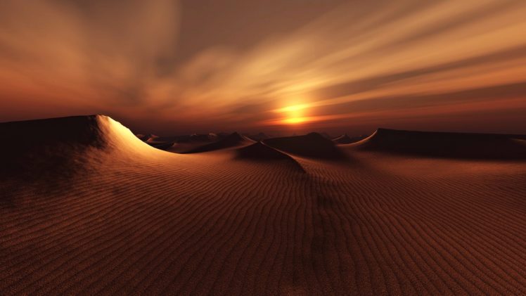 earth, Nature, Sand, Dune, Landscape, Sunset, Desert HD Wallpaper Desktop Background