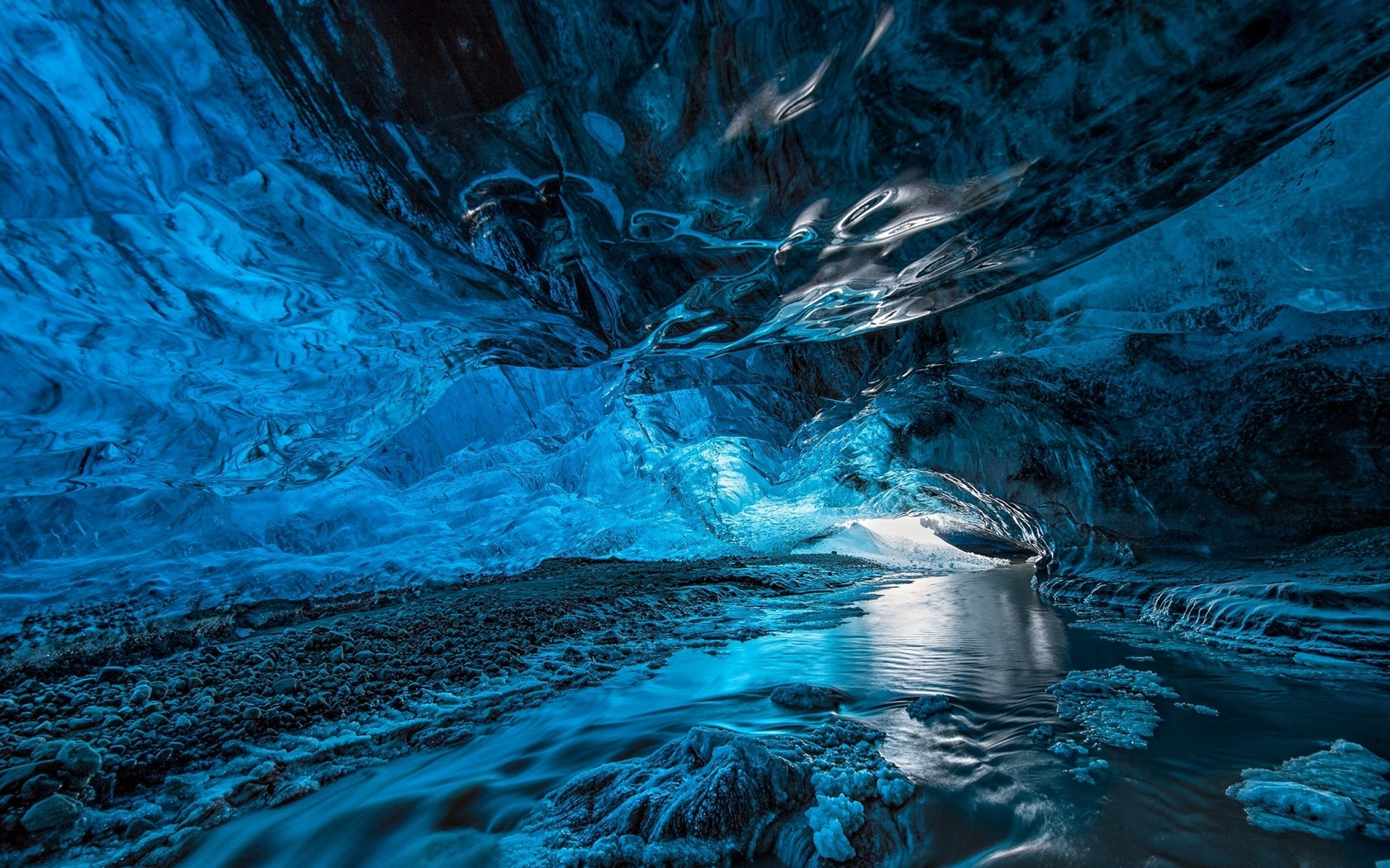 ice, Cave, Winter, River Wallpapers HD / Desktop and Mobile Backgrounds.