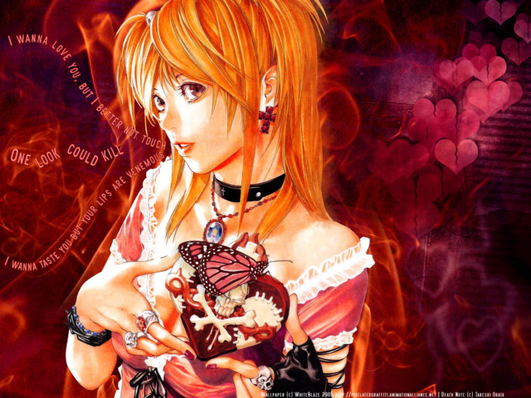 amane, Misa, Death, Note, Gothic, Obata, Takeshi, Valentine HD Wallpaper Desktop Background