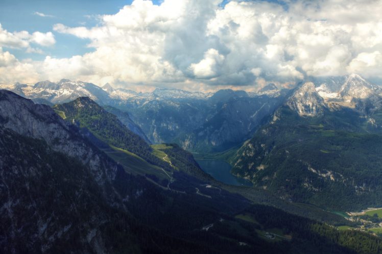 landscape, Cloud, Mountain, Alps, Germany, Bavaria, Ka HD Wallpaper Desktop Background