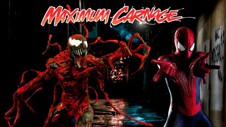 spider man, Venom, Maximum, Carnage, Scrolling, Fighting, Action, Superhero, Spider, Spiderman, 1svmc HD Wallpaper Desktop Background