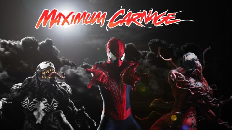 spider man, Venom, Maximum, Carnage, Scrolling, Fighting, Action, Superhero, Spider, Spiderman, 1svmc HD Wallpaper Desktop Background