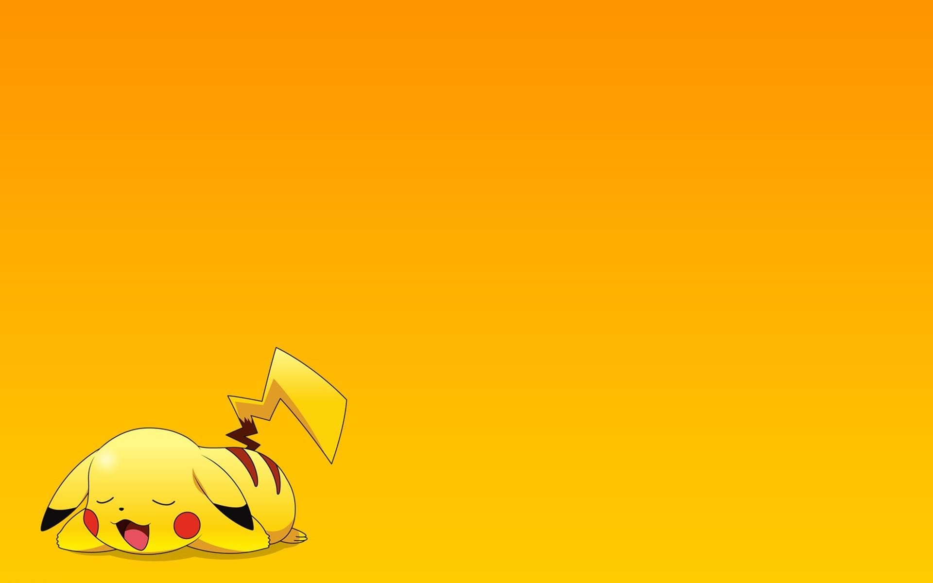 pokemon, Pikachu, Yellow, Background, Anime, Series, Character Wallpaper