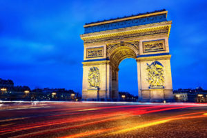 paris, France, Arc, De, Triomphe, The, City, Night, Road, Exposure
