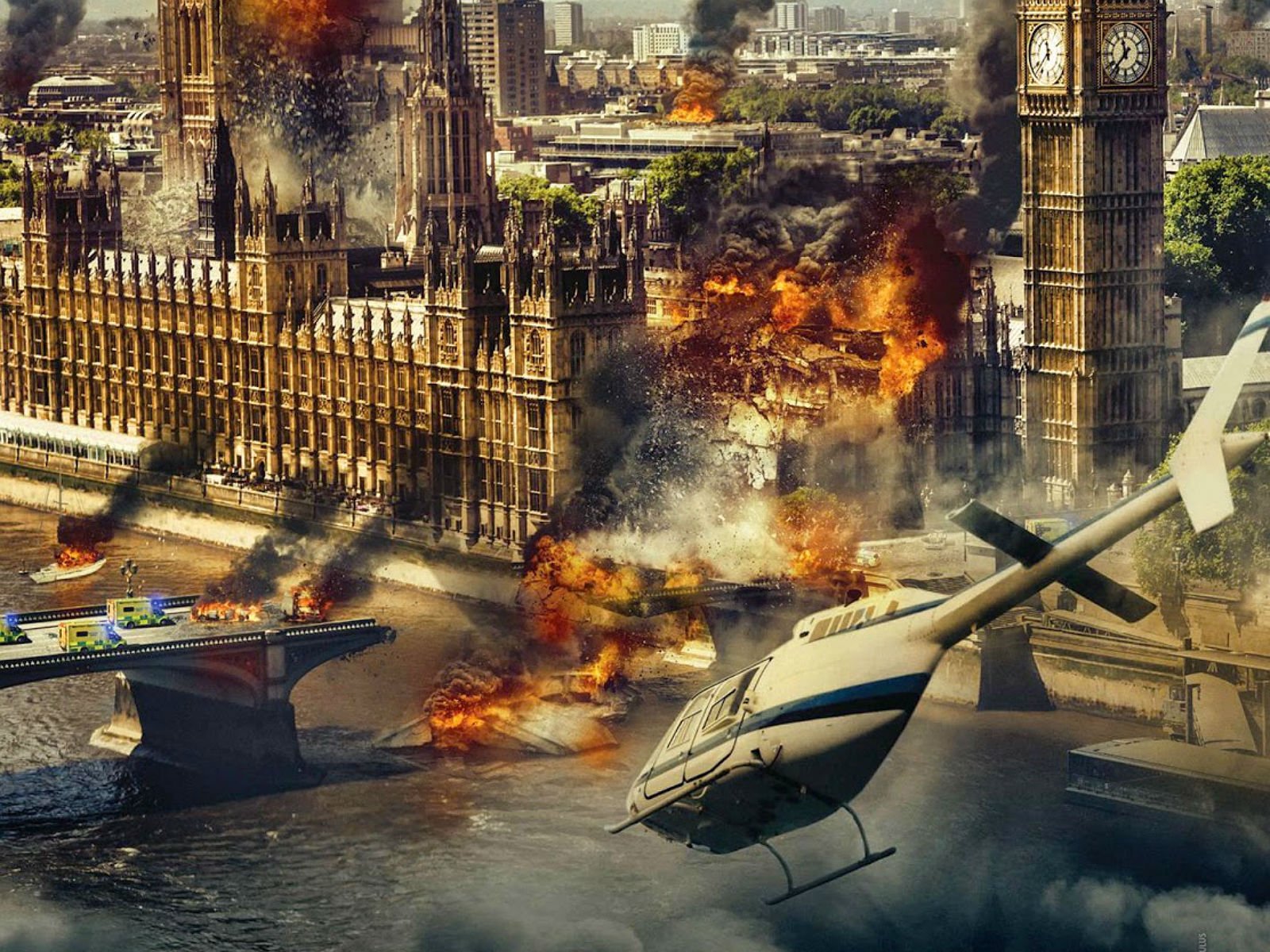 london, Has, Fallen, Actionm, Crime, Thriller, Police, 1lhf Wallpaper