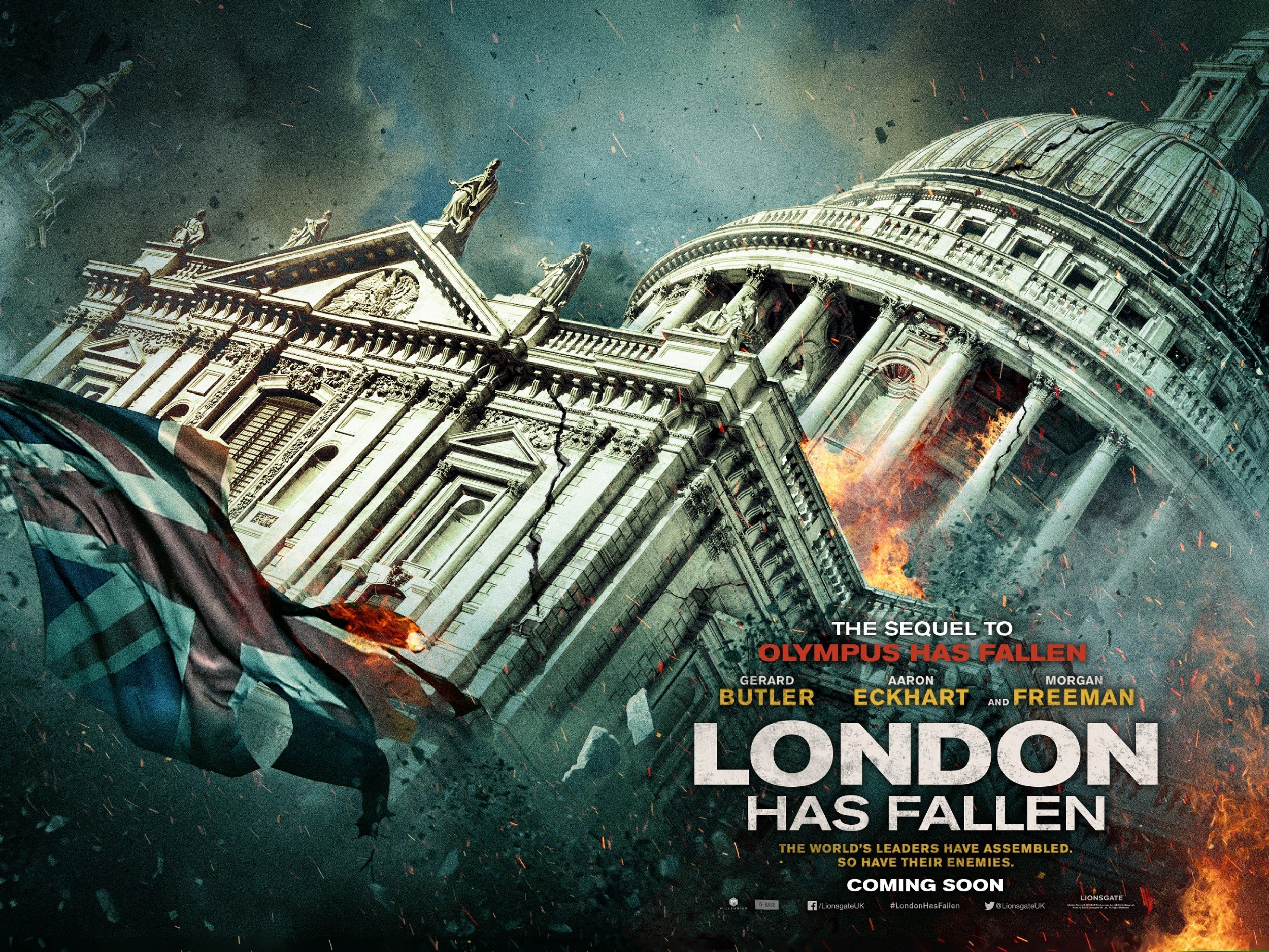 london, Has, Fallen, Actionm, Crime, Thriller, Police, 1lhf, Poster Wallpaper