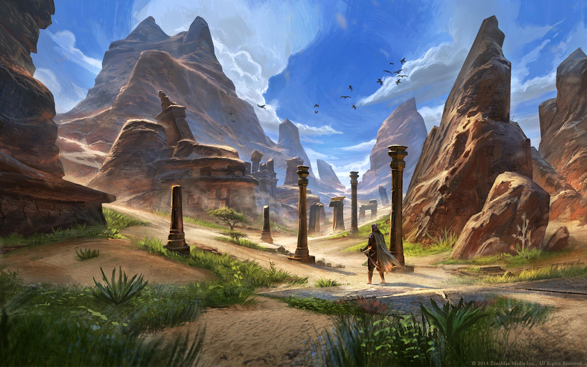 elder, Scrolls, Fantasy, Action, Rpg, Mmo, Online, Artwork, Fighting, Skyrim Wallpaper