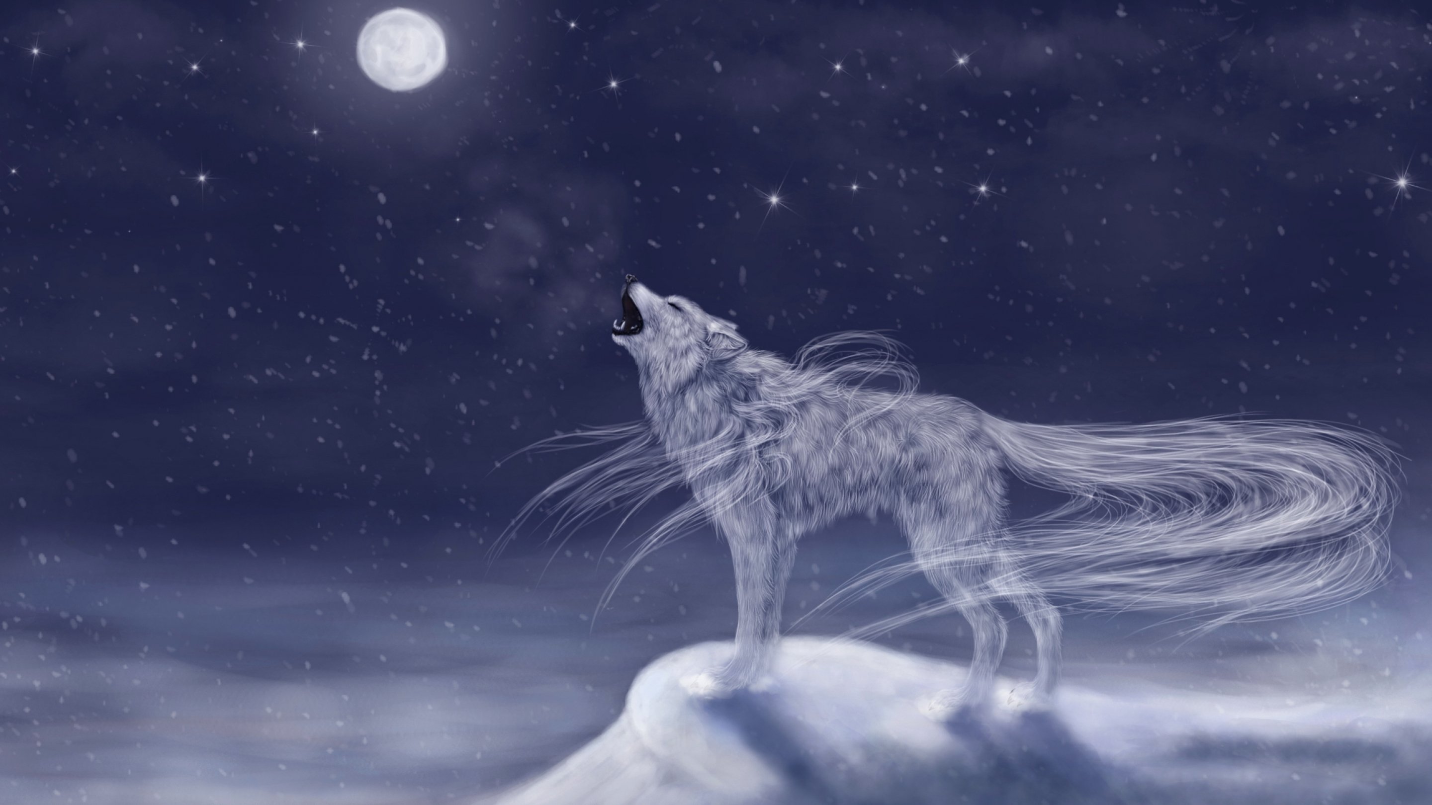 fantasy, Artwork, Art, Wolf, Wolves Wallpaper