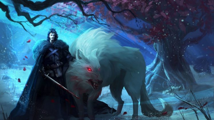 fantasy, Artwork, Art, Warrior, Wolf, Wolves HD Wallpaper Desktop Background