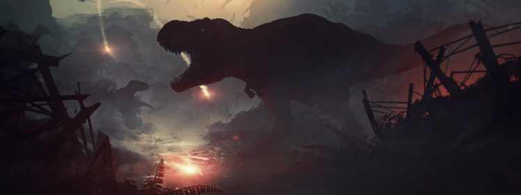 sci fi, Artwork, Art, Monster, Creature, Dinosaur HD Wallpaper Desktop Background