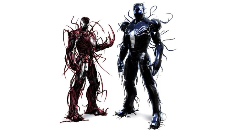 iron, Man, Symbiot HD Wallpaper Desktop Background
