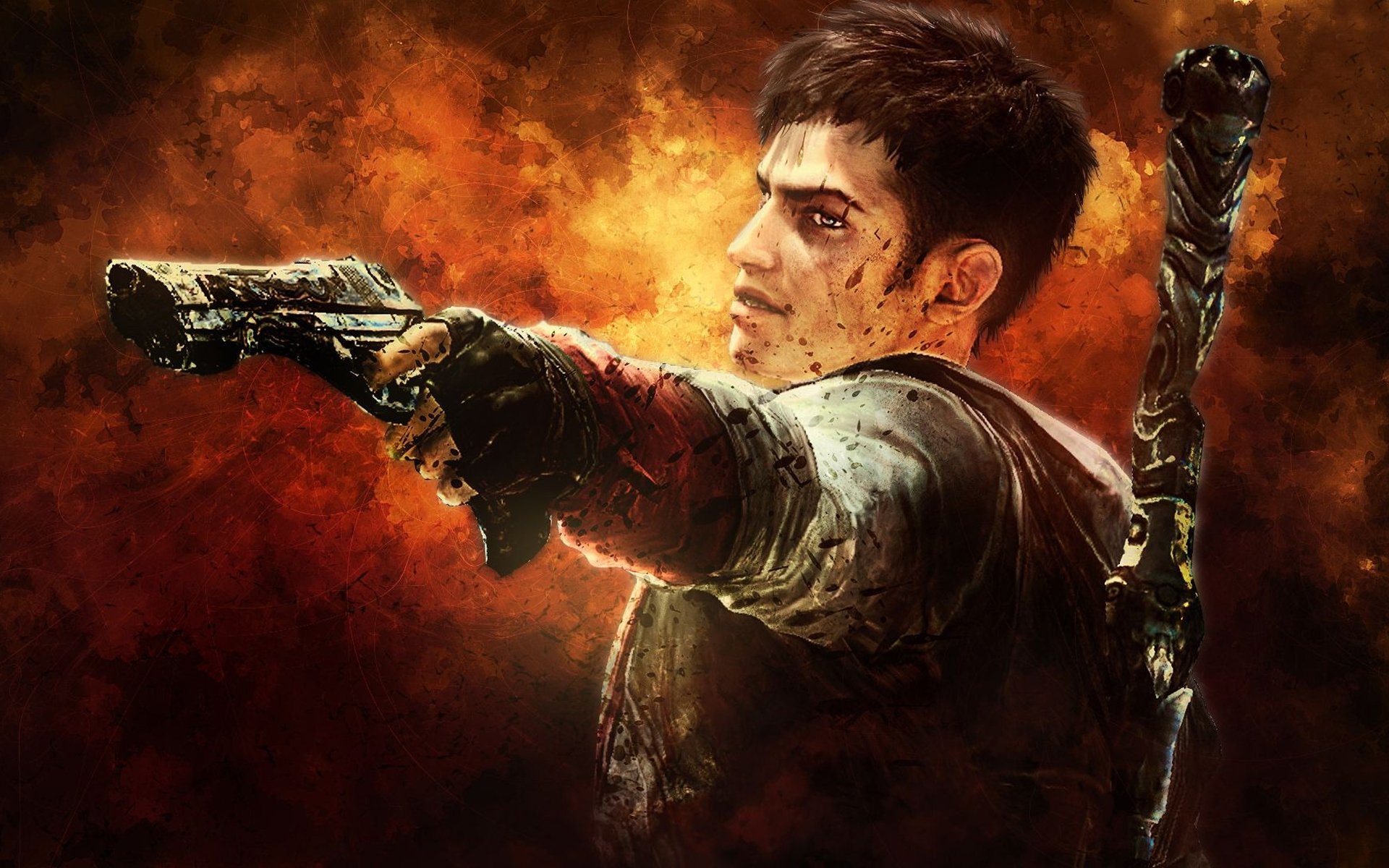 devil, May, Cry, Dmc, Fantasy, Action, Adventure, Fighting, Warrior, Martial, Arts Wallpaper