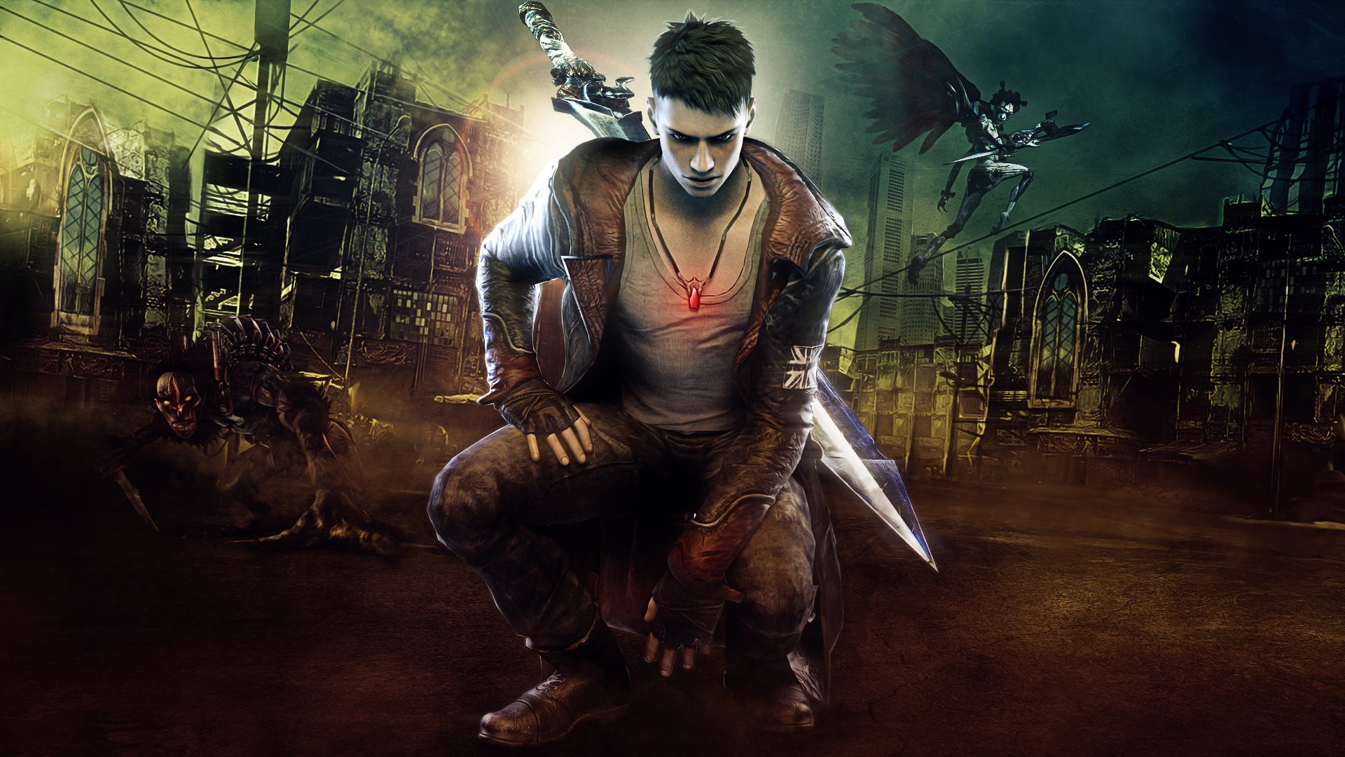 devil, May, Cry, Dmc, Fantasy, Action, Adventure, Fighting, Warrior, Martial, Arts Wallpaper