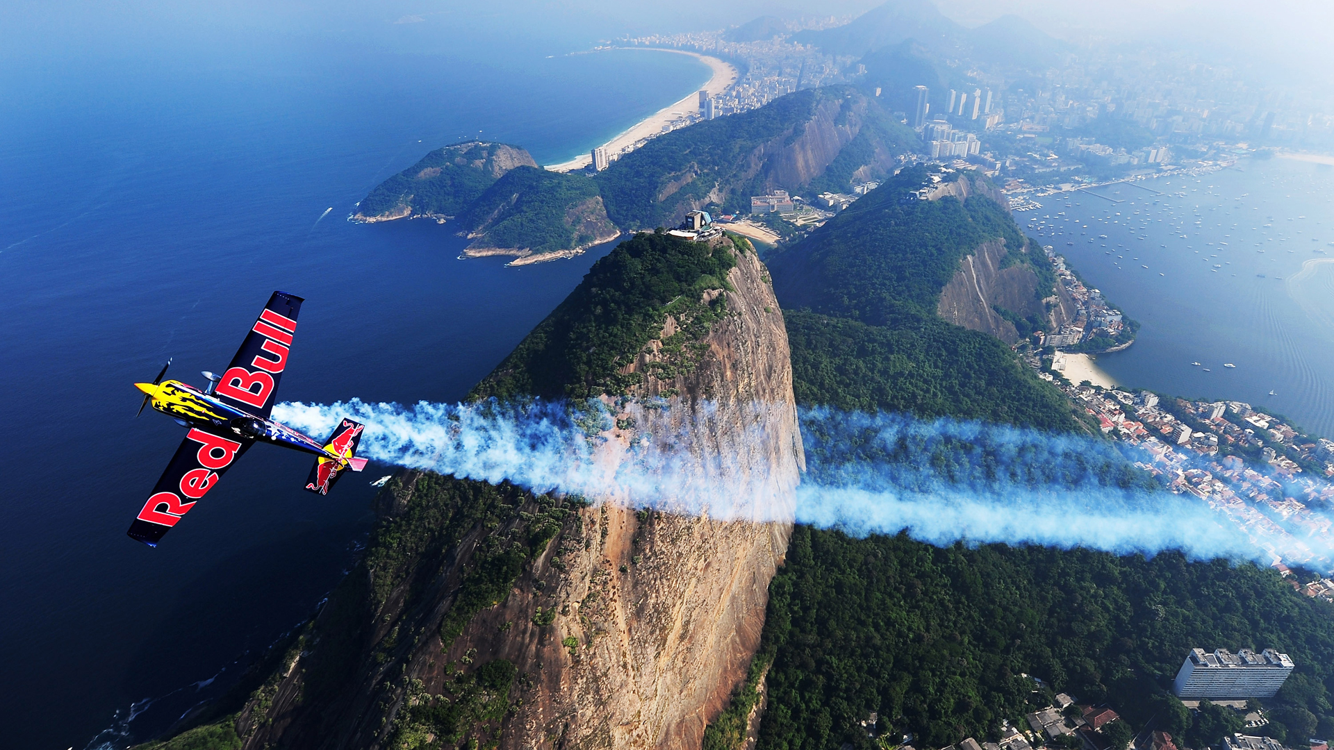 aircraft, Rio, De, Janeiro, Contrails Wallpaper