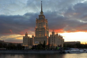 moscow, Sky, Ukraine, Hotel, Clouds
