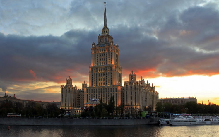 moscow, Sky, Ukraine, Hotel, Clouds HD Wallpaper Desktop Background