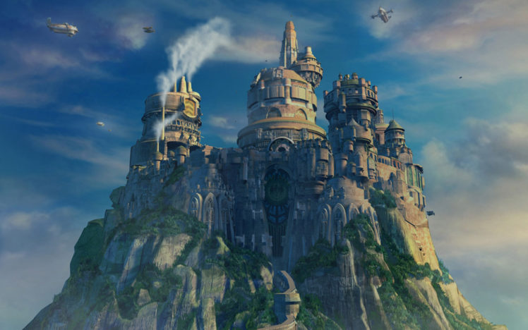 castles, Final, Fantasy, Ix, Yoshitaka, Amano HD Wallpaper Desktop Background