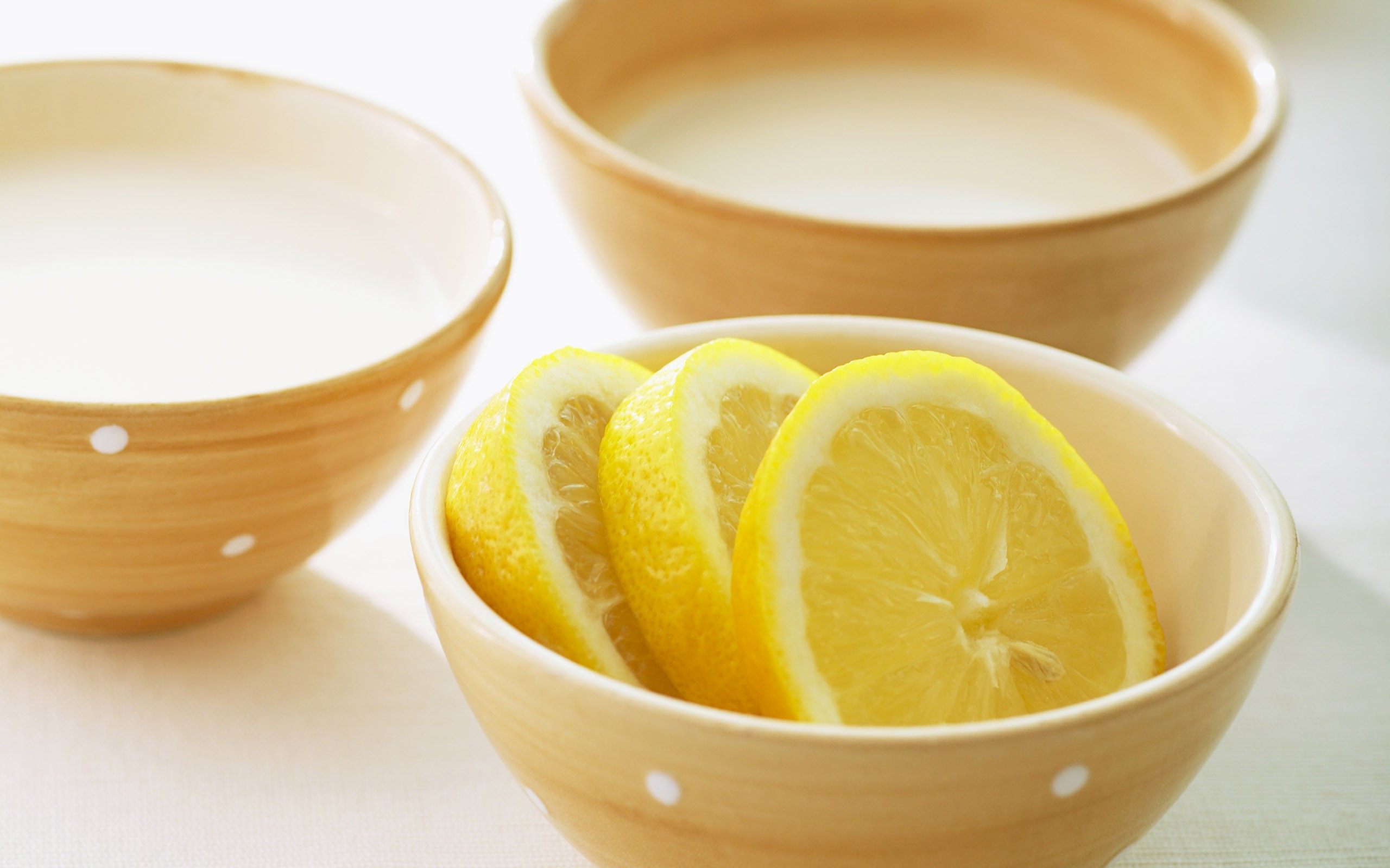 bowl, With, Lemon, Slices Wallpaper