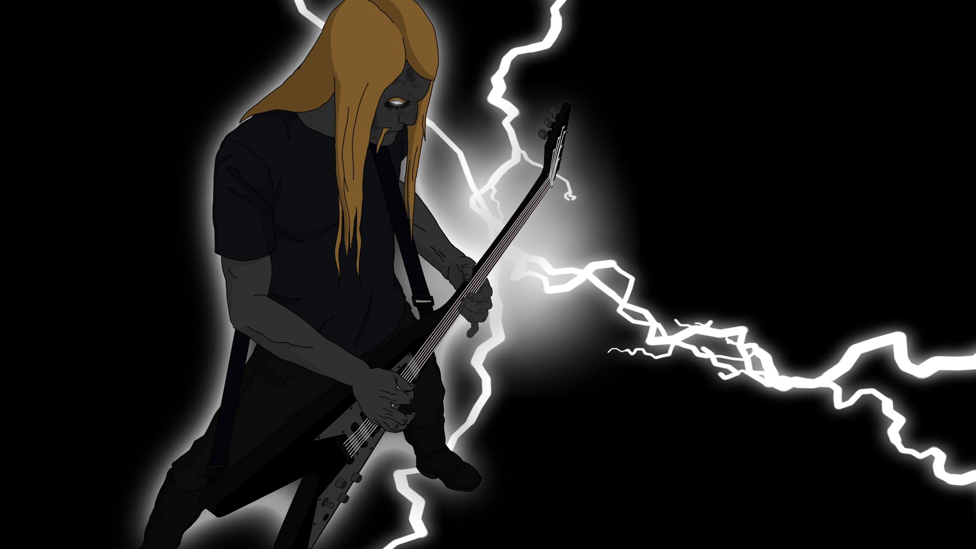 dethklok, Heavy, Metal, Music, Cartoons, Hard, Rock, Band, Groups, Metalocalypse, Guitar Wallpaper