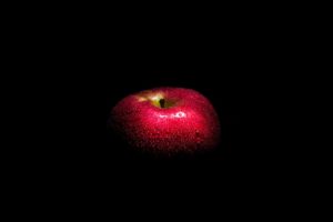 dark, Side, Red, Apple